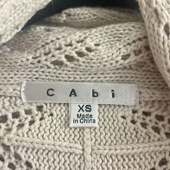 ✨CAbi Cream Open-Front Sz XS Cardigan Sweater✨ - Picture 14 of 14